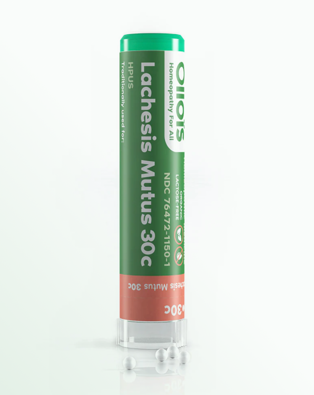 Olloïs Lachesis Mutus 30C Lactose Free Organic, 80 Pellets