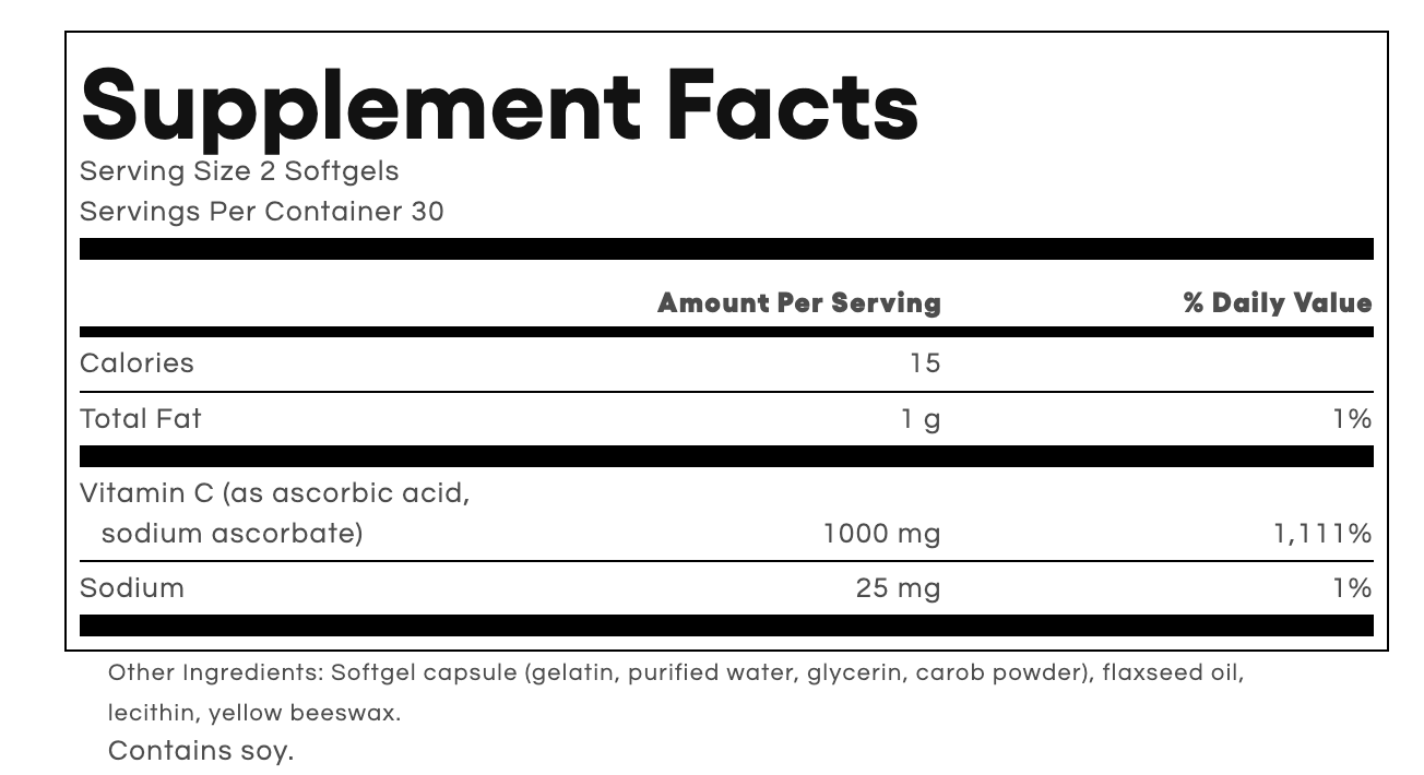 Liposomal Vitamin C 1000mg