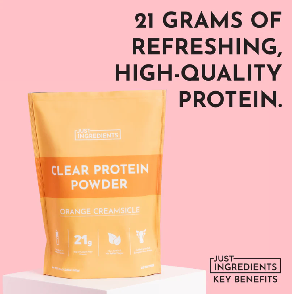 Orange Creamsicle Clear Protein Powder - 20 serving bag
