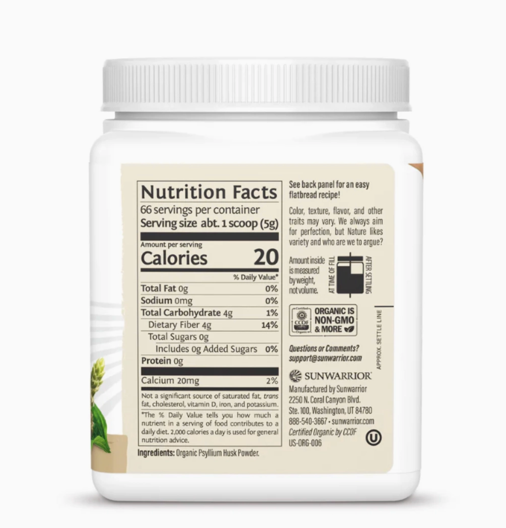 Harvest Psyllium Husk Powder - Organic, Plant-Based