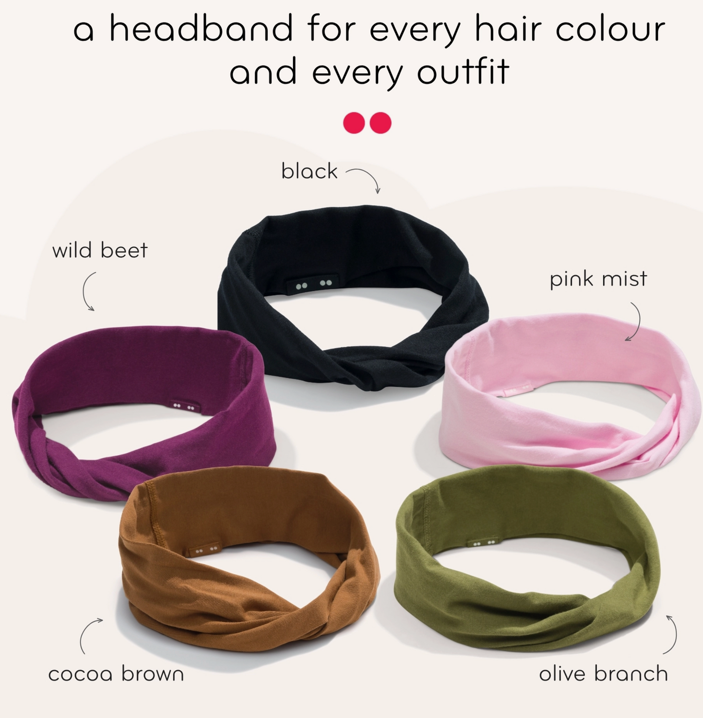 Multi-Use, Organic Cotton Twist Headband