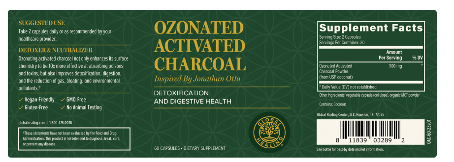 Ozonated Activated Charcoal