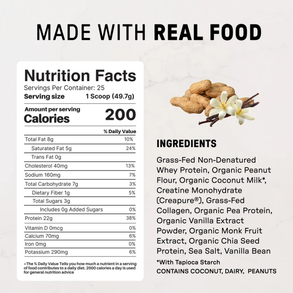 Vanilla PB Protein + Creatine (25 servings)
