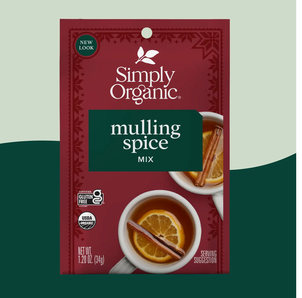 Mulling Spice Mix, Certified Organic, Vegan, Kosher, 1.2 oz