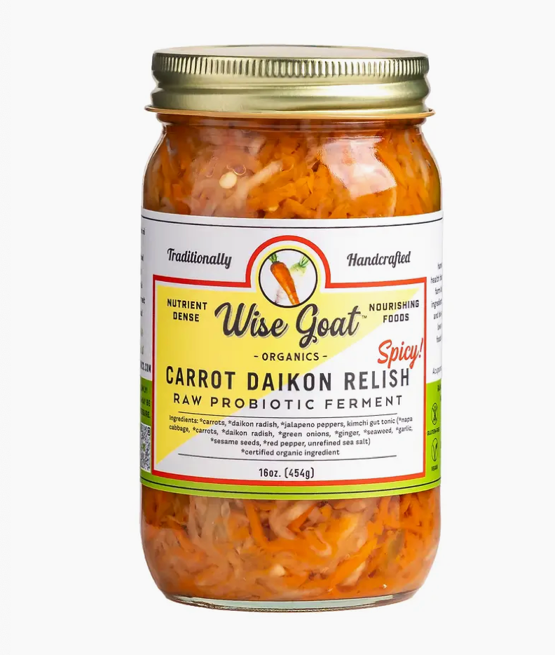 Spicy Carrot Daikon Relish - Raw & Organic