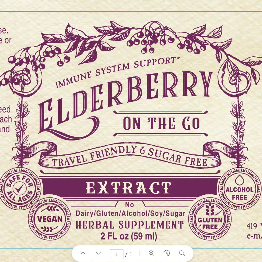 Elderberry Glycerin Extract- 2 oz