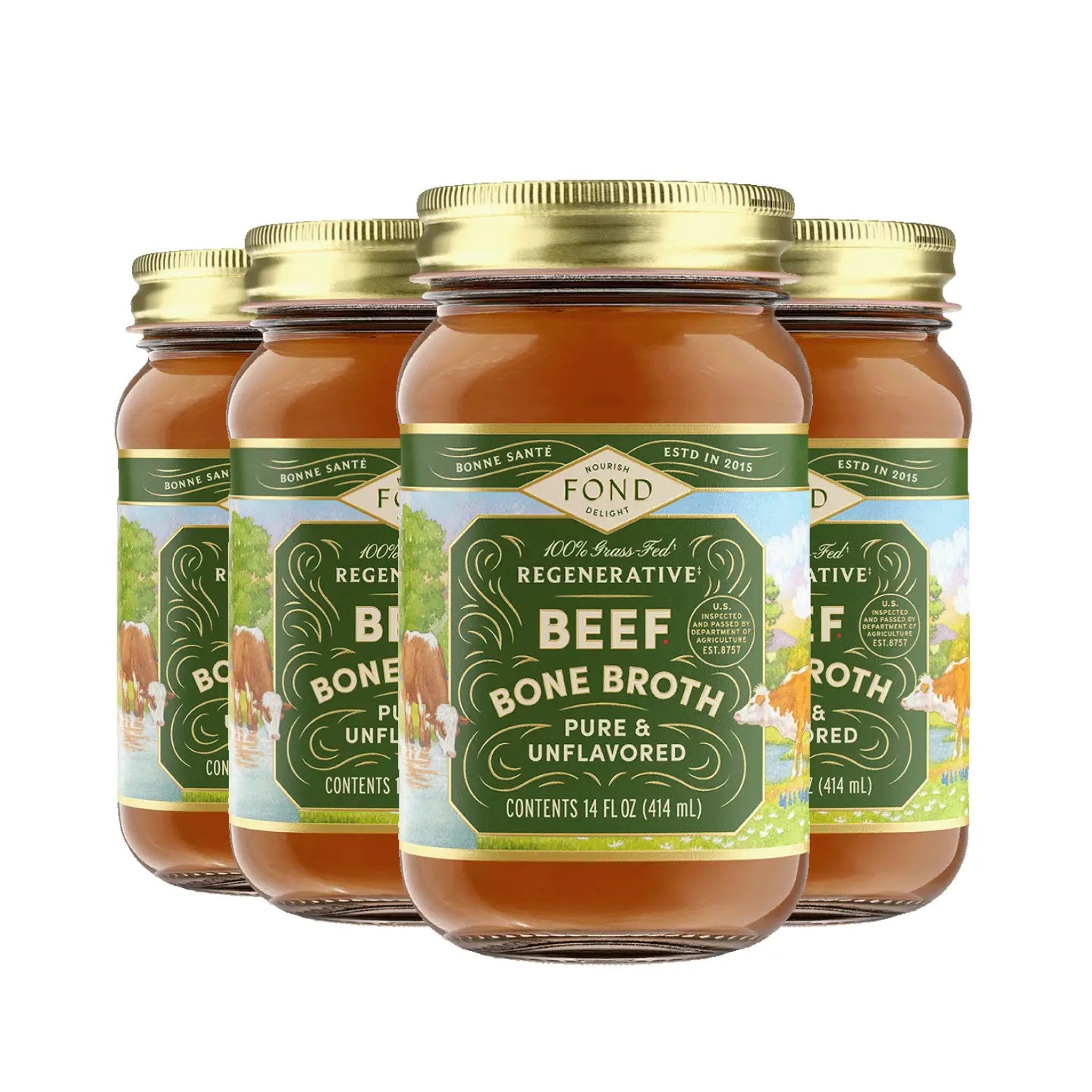 Regeneratiewe Gras-Fed Bees Bone Bouillon 24oz