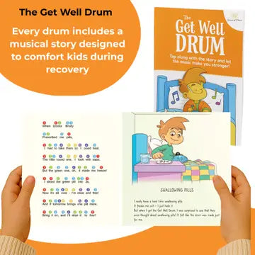 The Get Well Drum – 6” Steel Tongue Drum For Kids with Music