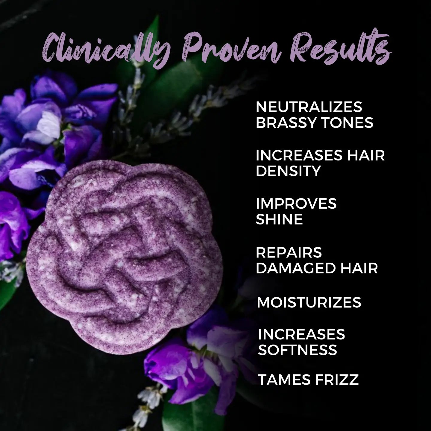 Purple-Toning Biotin Shampoo Bar For Blonde & Gray Hair