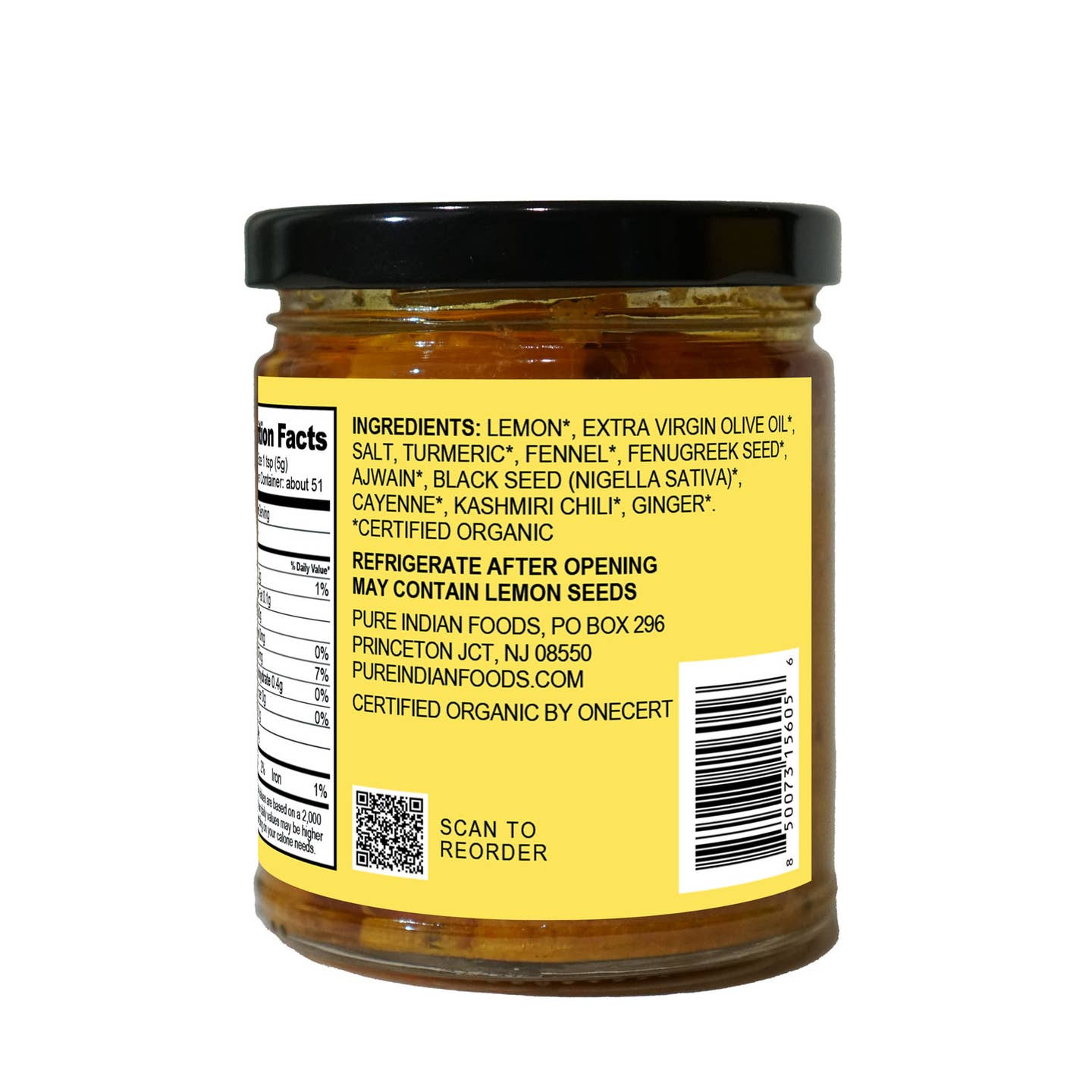 Fermented Lemon Pickle, Certified Organic - 9 oz