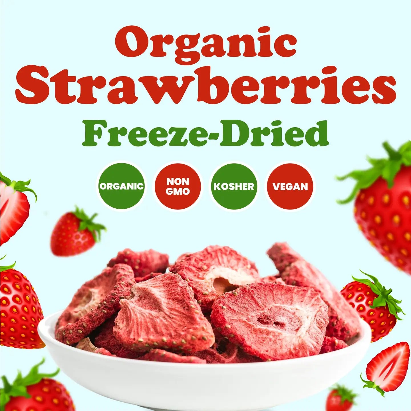 Organic Freeze-Dried Strawberries