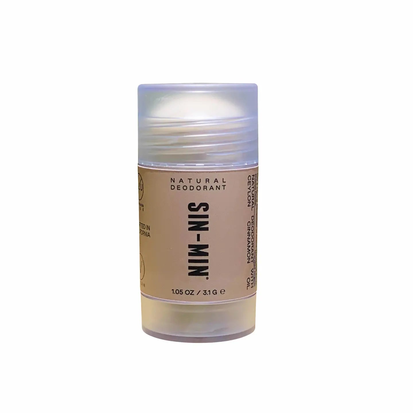 Natural Deodorant - Travel Size (Sweet Cinnamon + Vanilla)