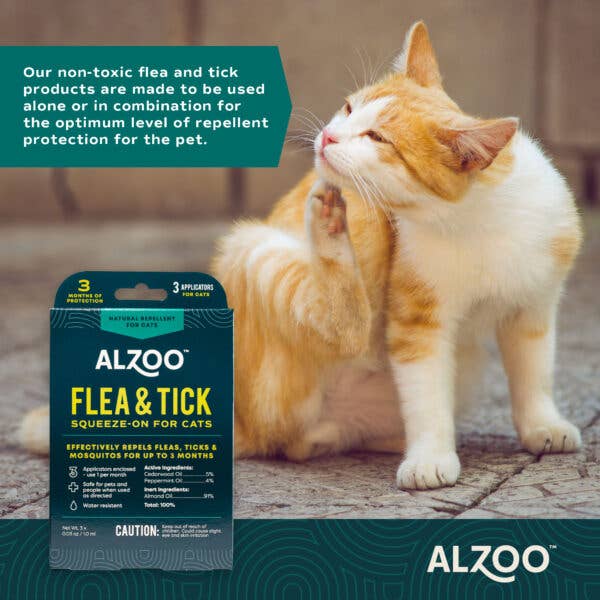 Flea & Tick | 3 Squeeze-On Applicators | Cats
