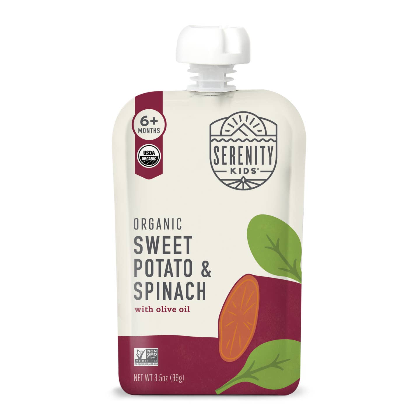 Organic Sweet Potato & Spinach with Organic Olive Oil