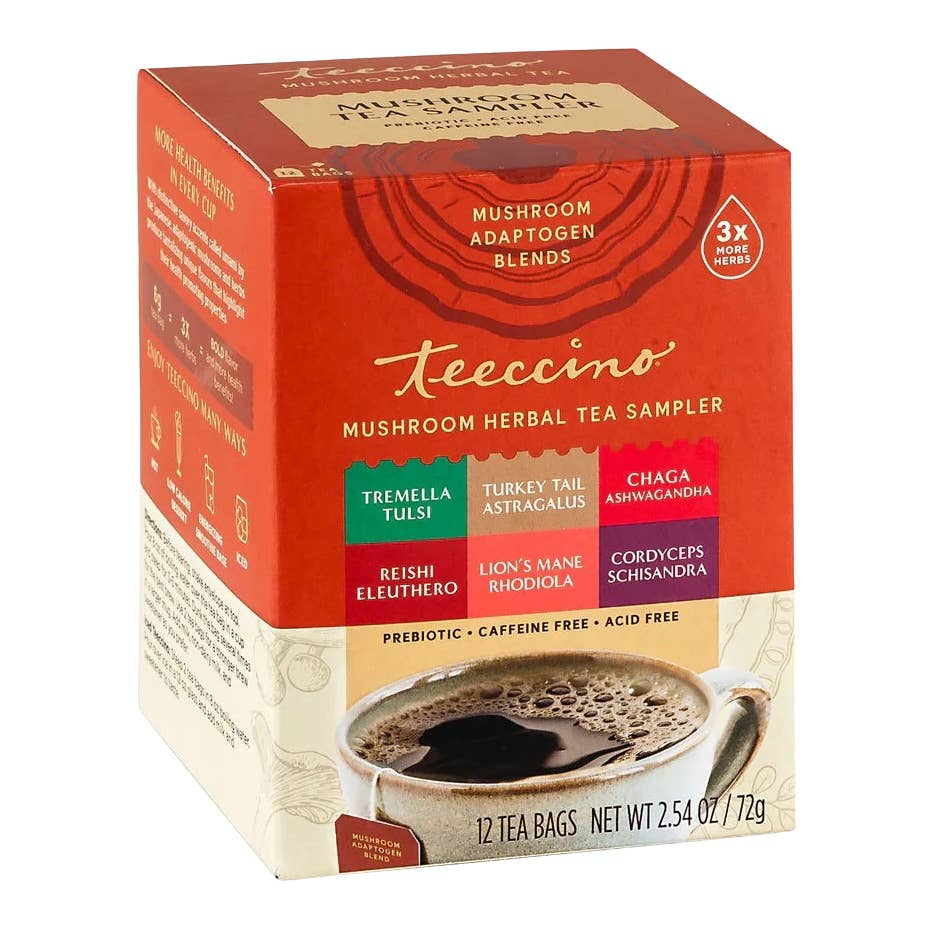 Mushroom Adaptogen Herbal Tea Sampler Box