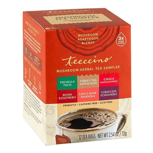 Mushroom Adaptogen Herbal Tea Sampler Box