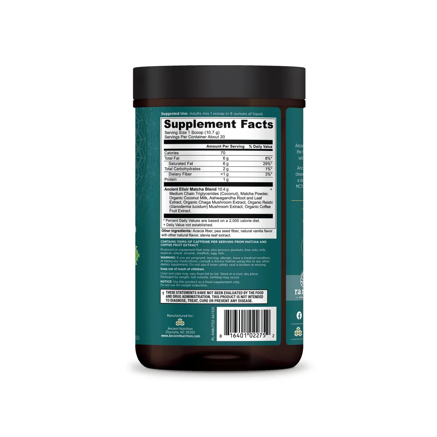 Ancient Elixirs Superfood Matcha | Powder (20 Servings)