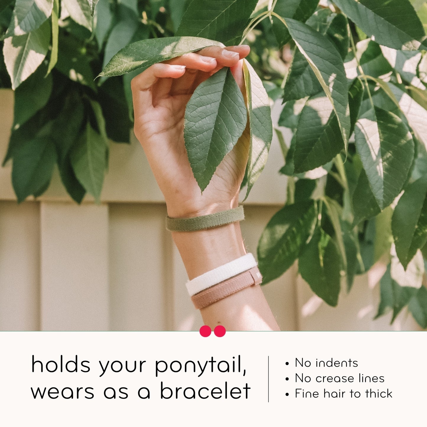 Plastic-Free Flat Hair Ties - Organic Cotton