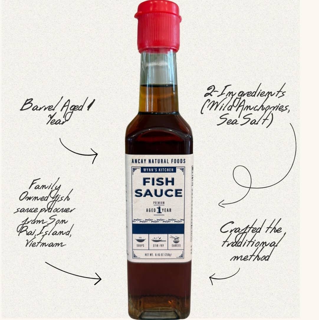 Fish Sauce- Authentic -2 Ingredients - Barrel Aged 1 Year