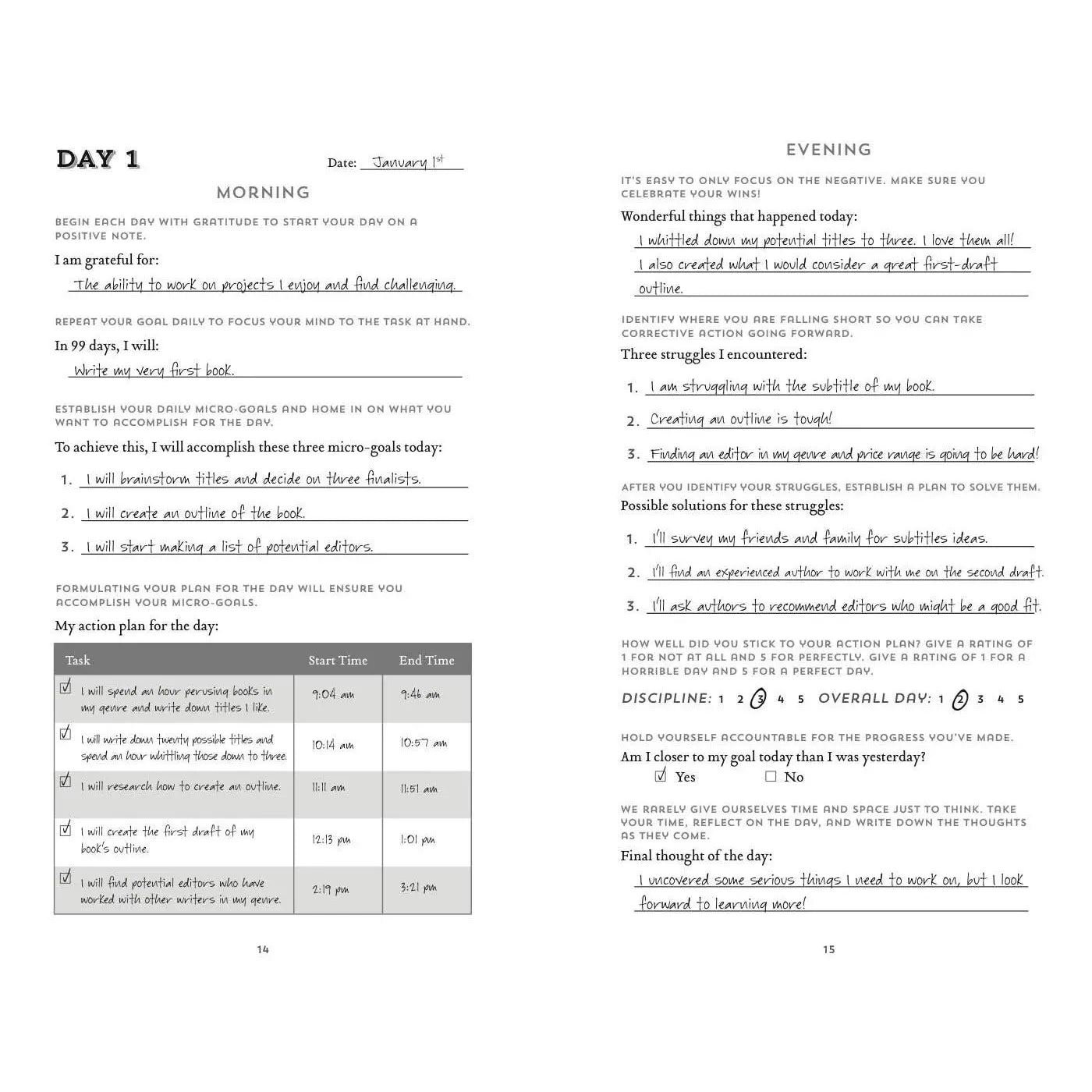 The 100-Day Goal Journal: Accomplish What Matters To You