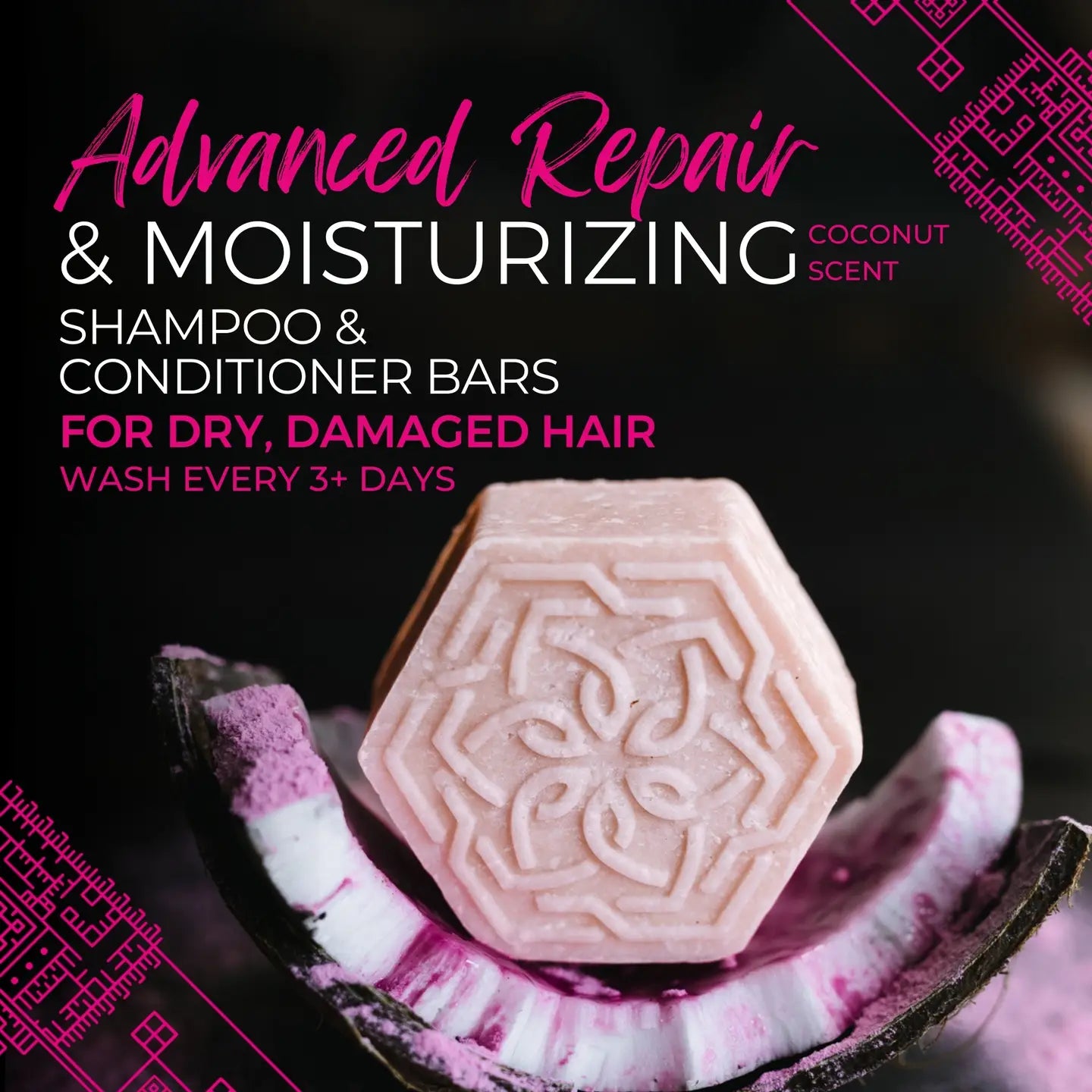 Rice Water Shampoo Bar | Adv. Repair | Coconut Bliss