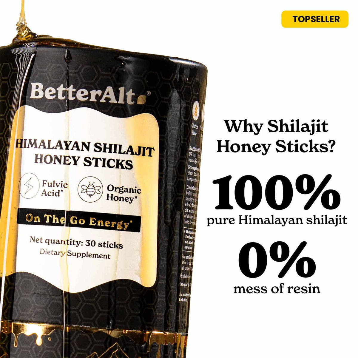 Gold+ Shilajit Honey Sticks