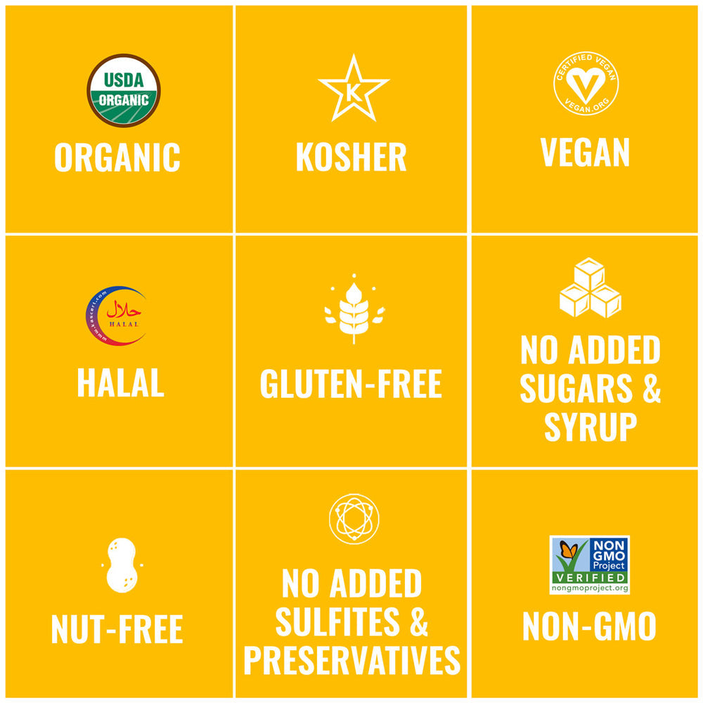 Organic Dried Mangoes - No Added Sugar School Fruit Snack