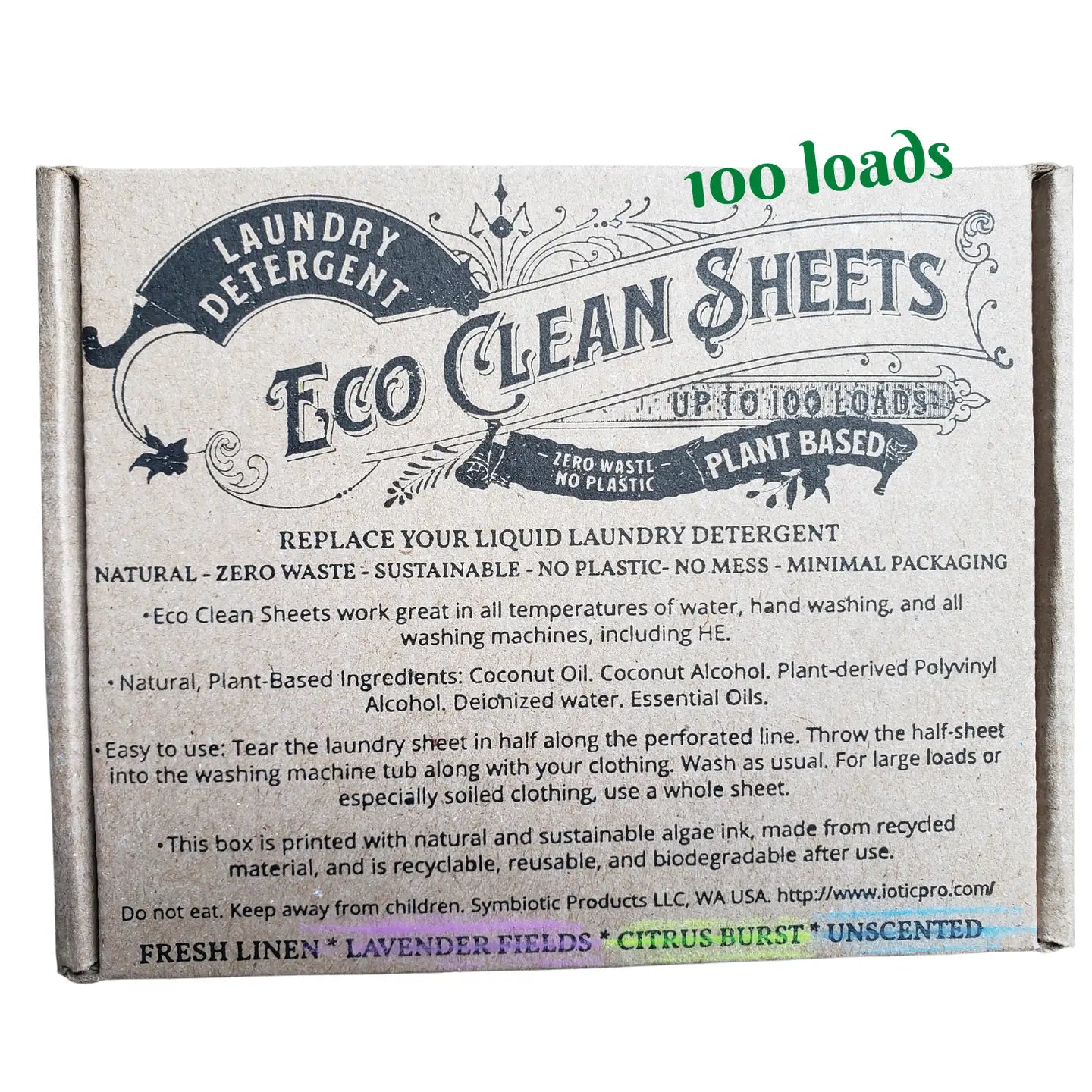 Eco Clean Sheets- Concentrated Laundry Detergent