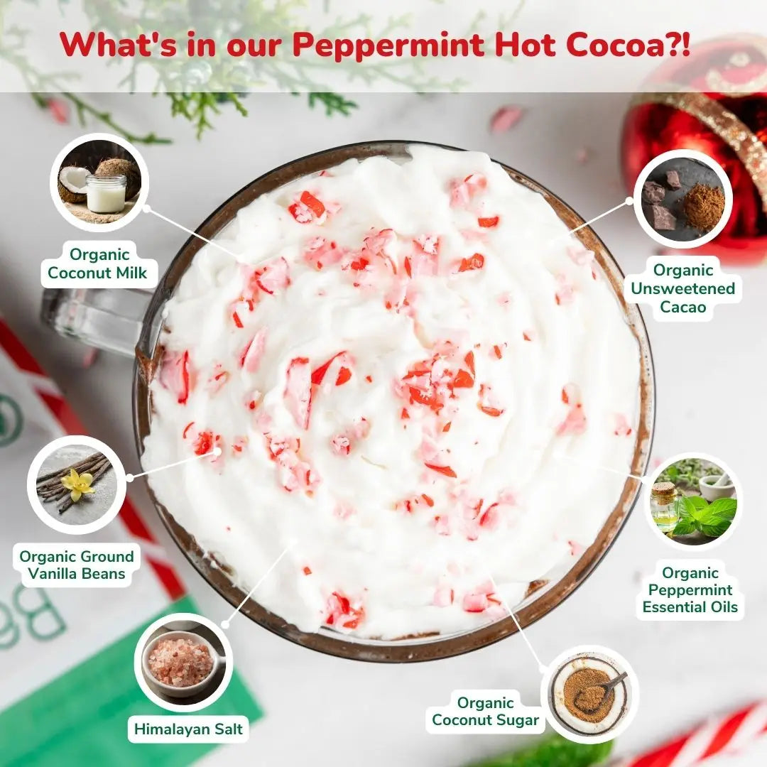 Dairy Free & Vegan Peppermint Hot Cocoa Mix