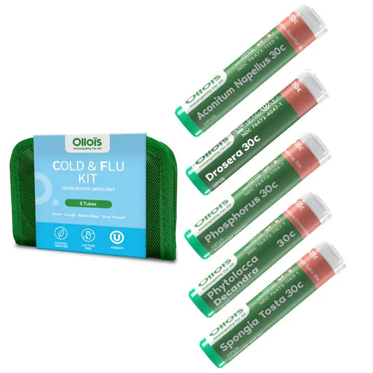 Cold & Flu - 5 Homeopathic Remedies Ollokit