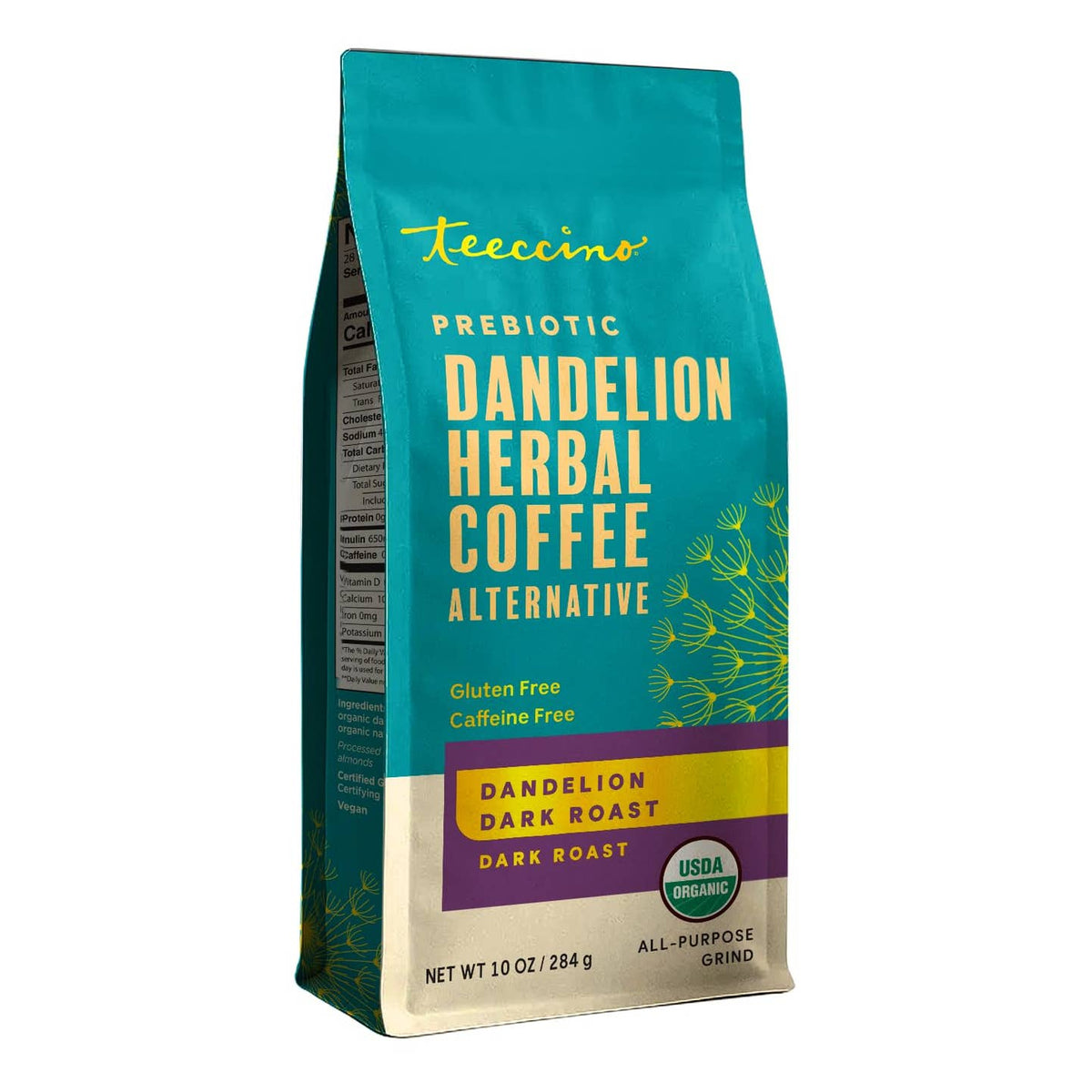 Dandelion Coffee Alternative Dark Roast Gluten Free 10oz