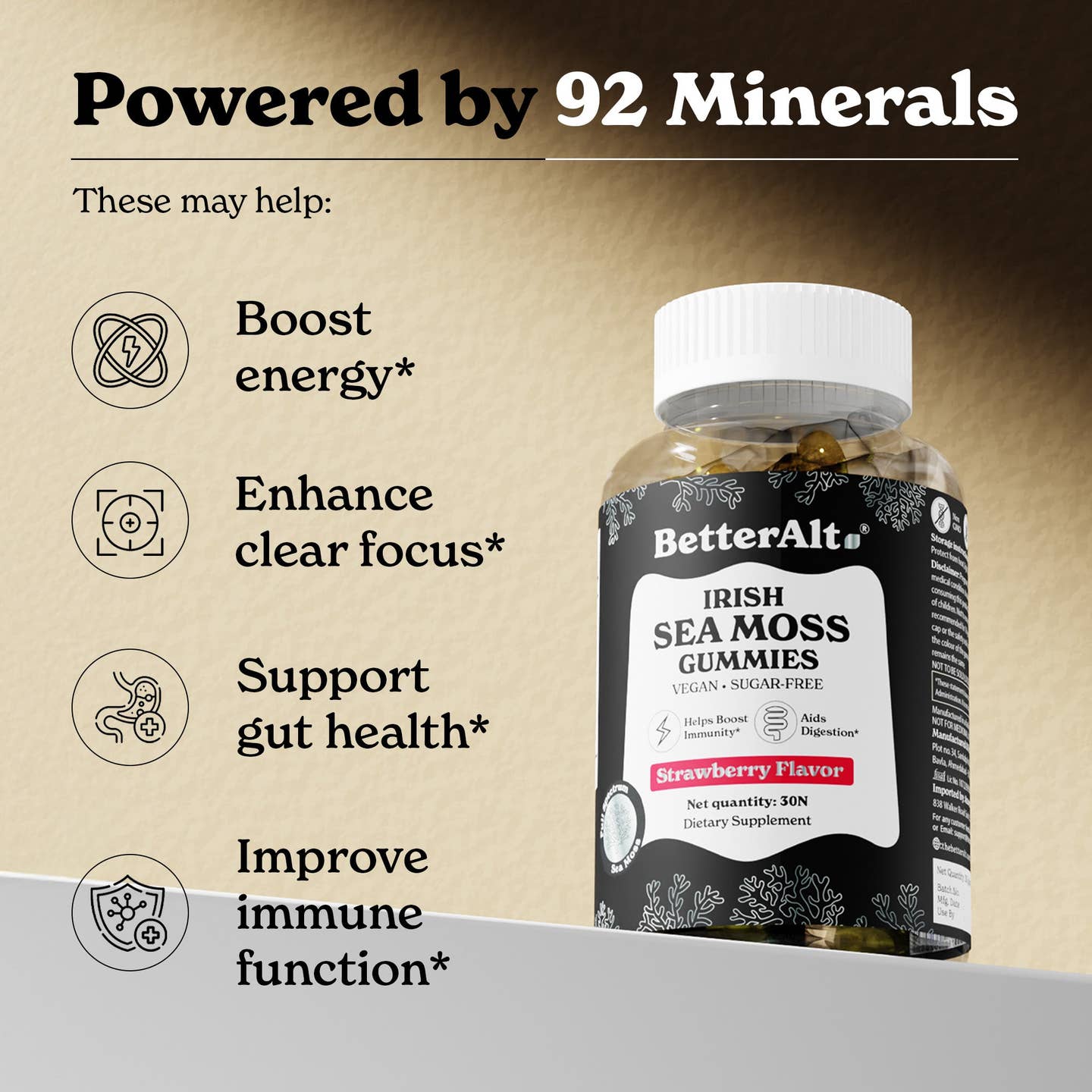 Irish Sea Moss Gummies – Energy, Focus & Immunity Support