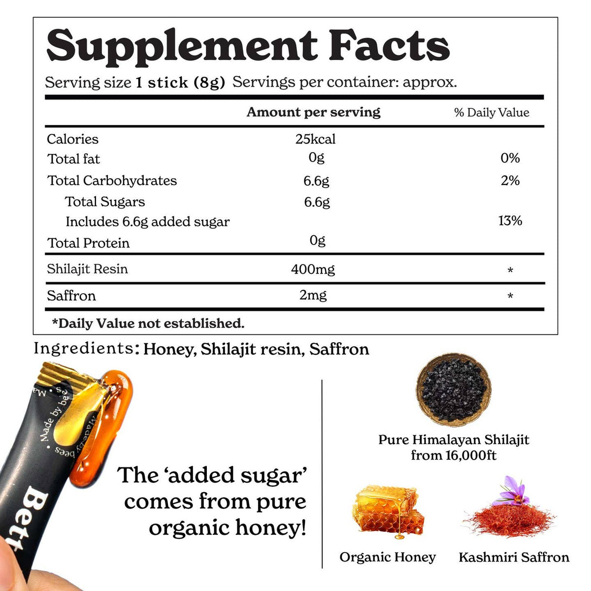 Gold+ Shilajit Honey Sticks
