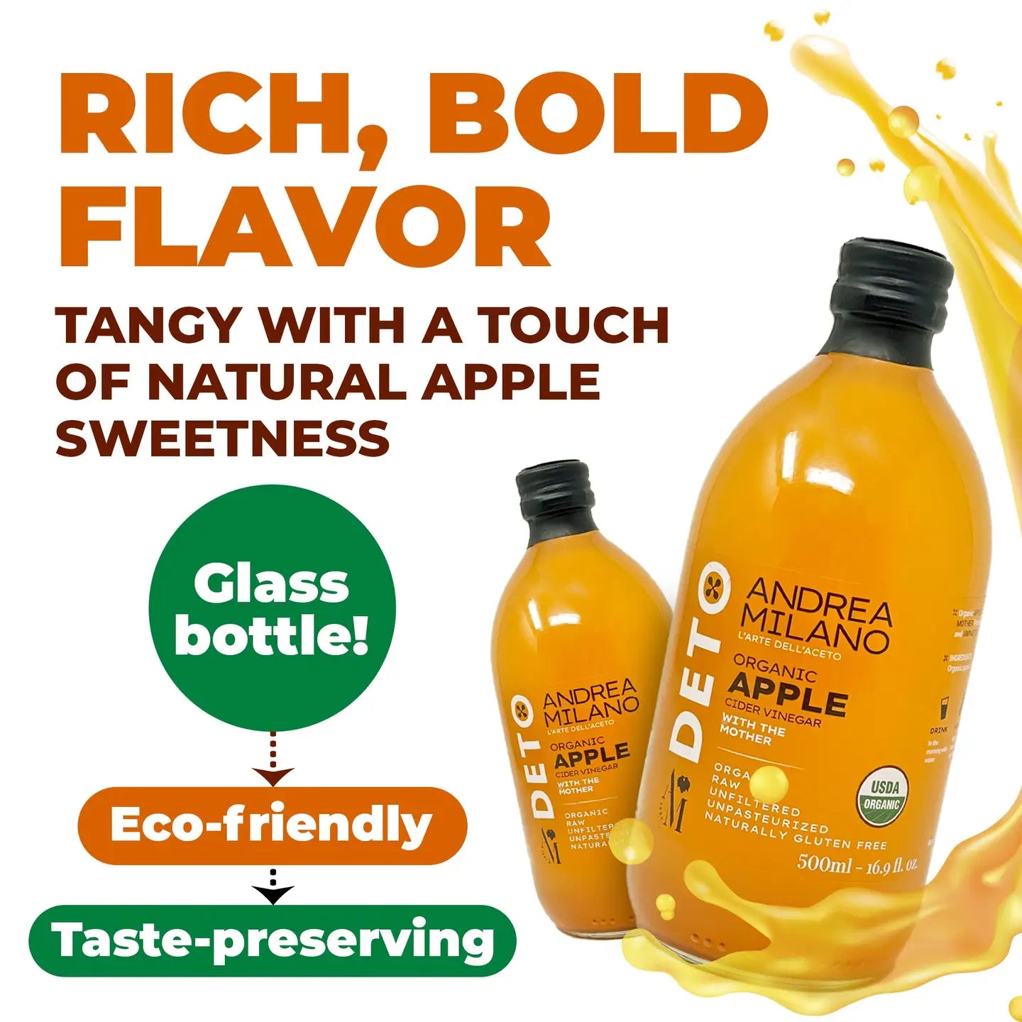 Organic Apple Cider Vinegar "The Mother of Vinegar"