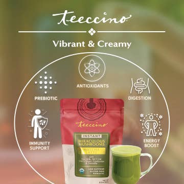 New!! Instant Miraculous Mushrooms Matcha Latte