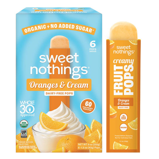 Oranges and Cream Fruit Pops – Organic Fruit Popsicle