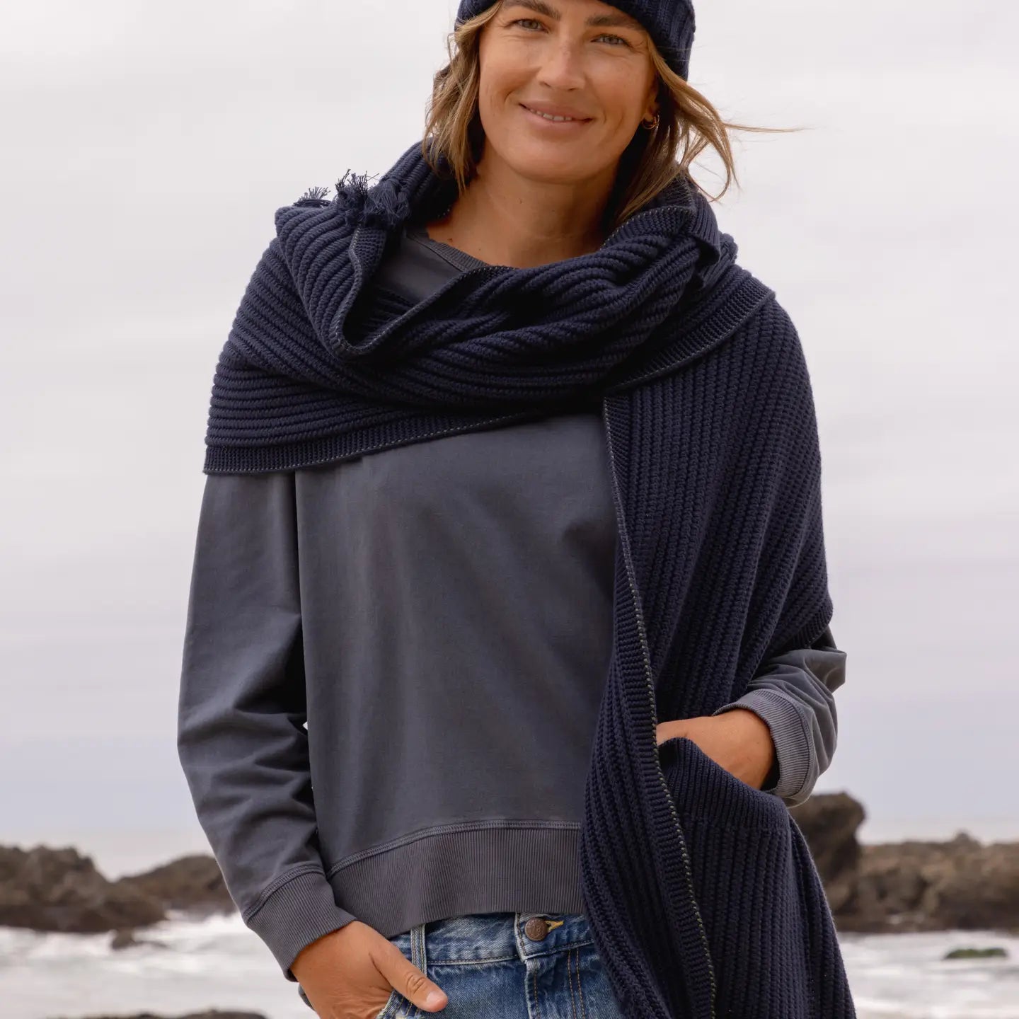 Maggie's Organics Organic Cotton - Oversized Pocket Scarf