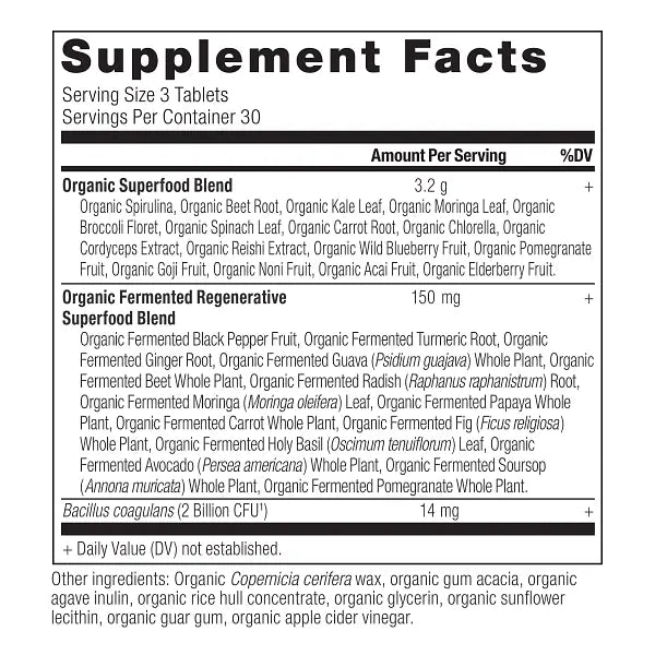 Organic Supergreens | Tablet (90 Tablets)