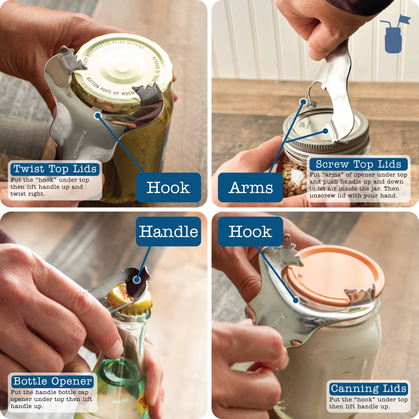 Sugar Dispensing Stainless Steel Lids For Mason Jars 2 Pack