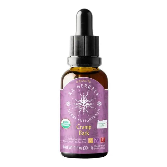 Cramp Bark Tincture Ra Herbals Certified Organic 1oz