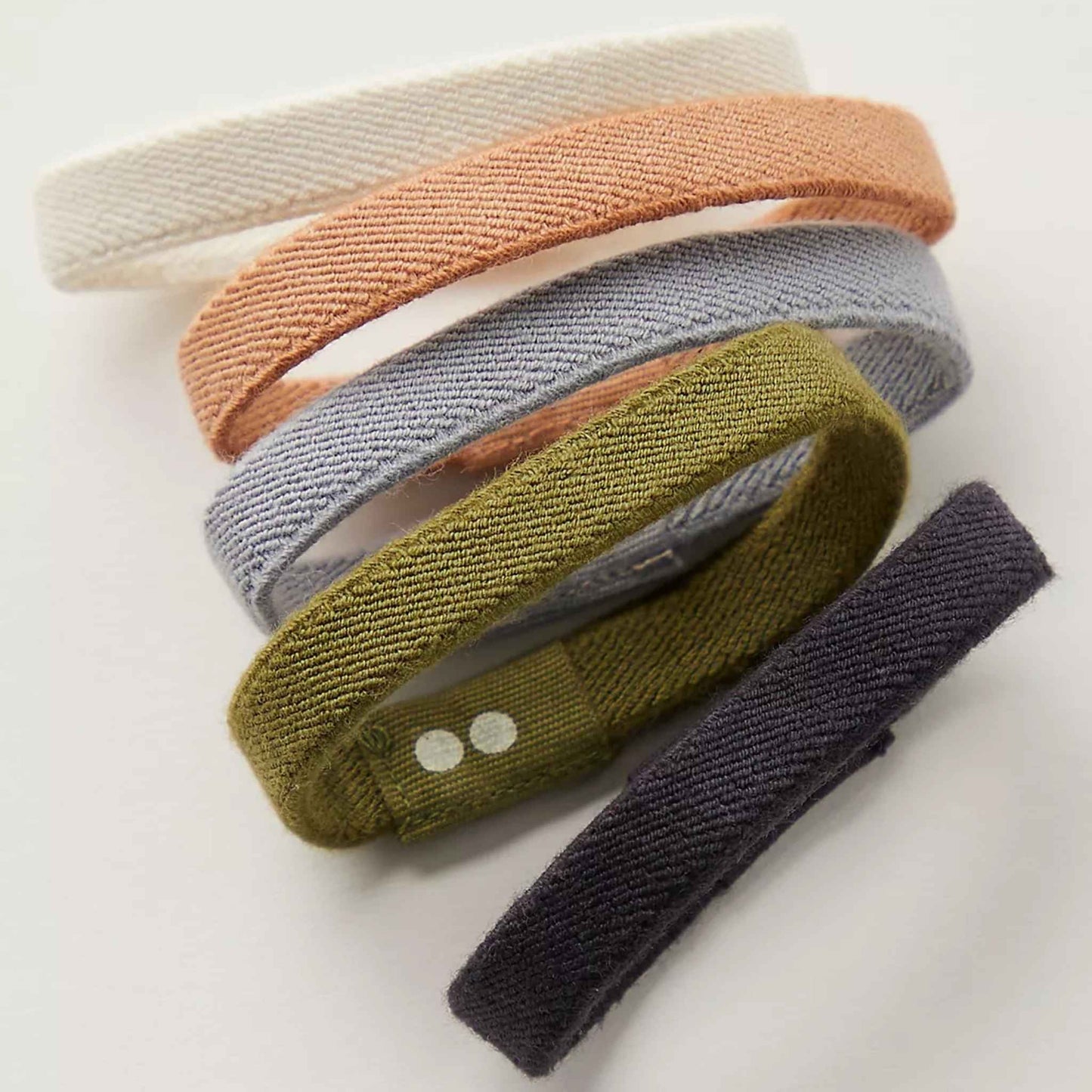 Plastic-Free Flat Hair Ties - Organic Cotton