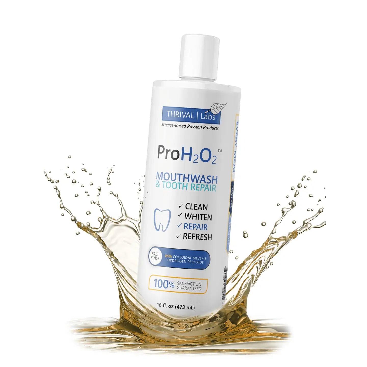 ProH2O2 Mouthwash & Tooth Repair Press Top Dispensing