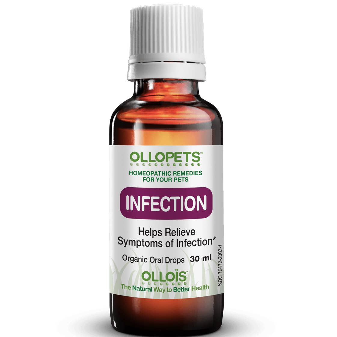 Ollopets Infection, Homeopathic Drops For All Pets, 30ml