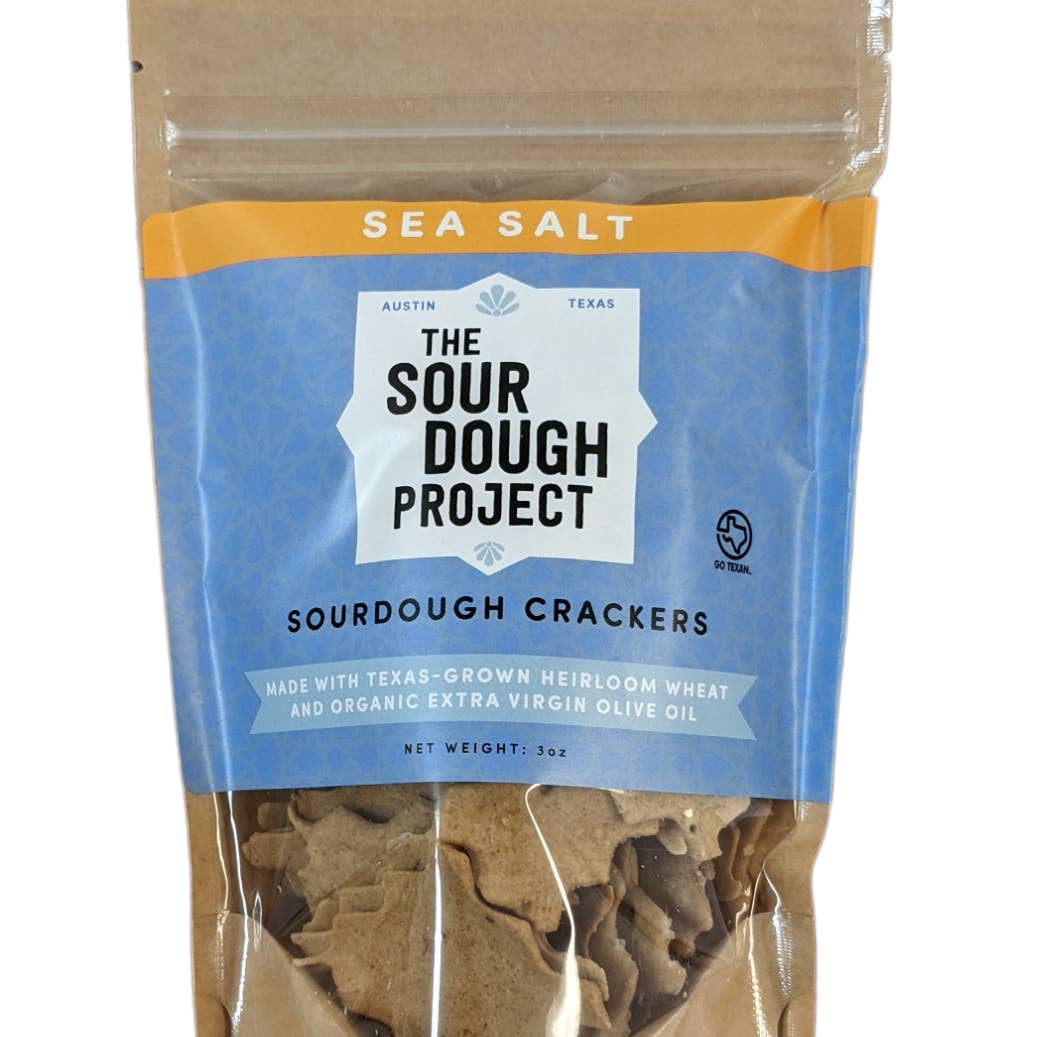 Sea Salt Sourdough Crackers (3 oz Pouch)