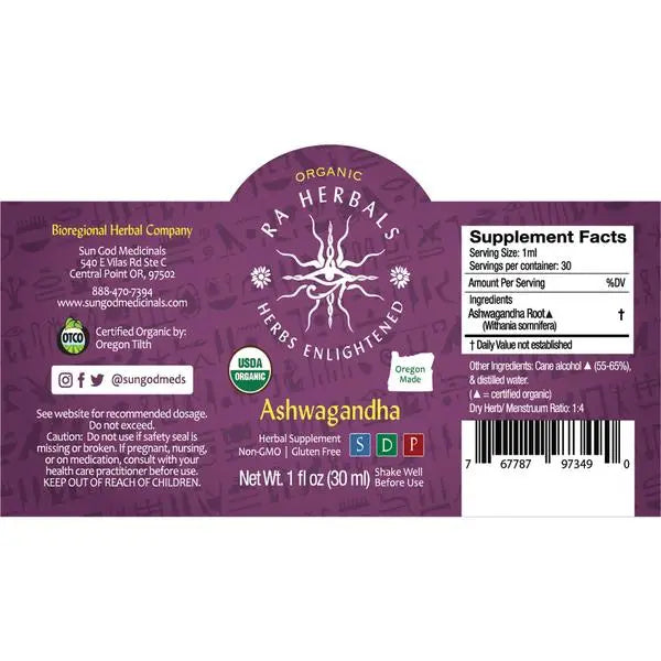 Ashwagandha Tincture 1oz