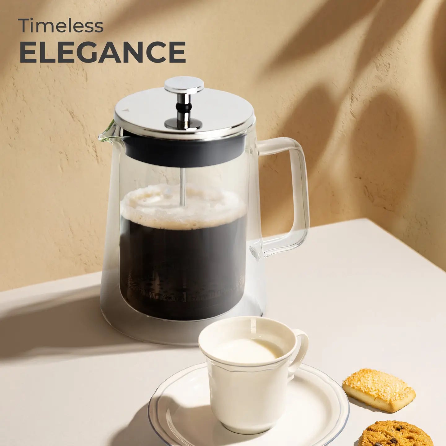 French Press Coffee Maker. Double-Wall Glass (0.8L)