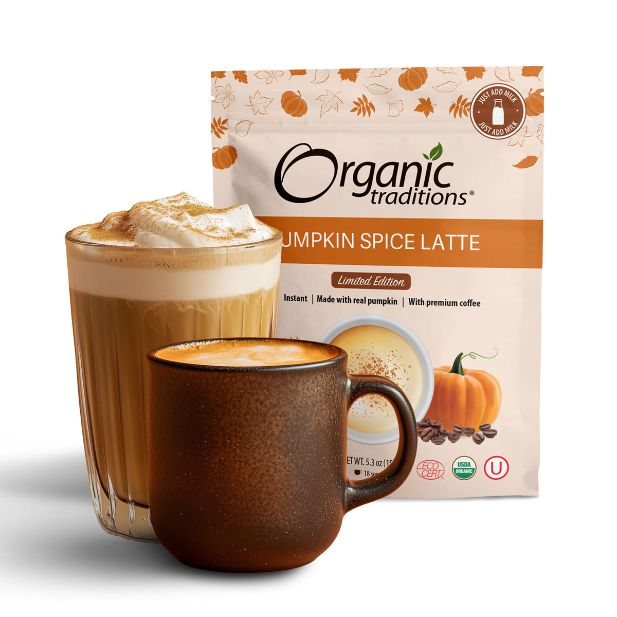Organic Traditions Pumpkin Spice Latte Instant Coffee