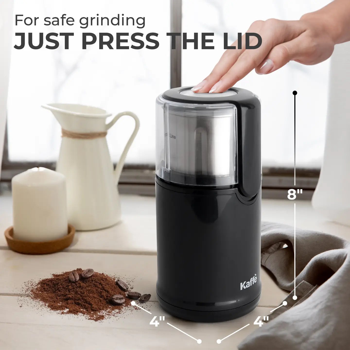 Coffee Grinder with Removable Cup 4.5oz
