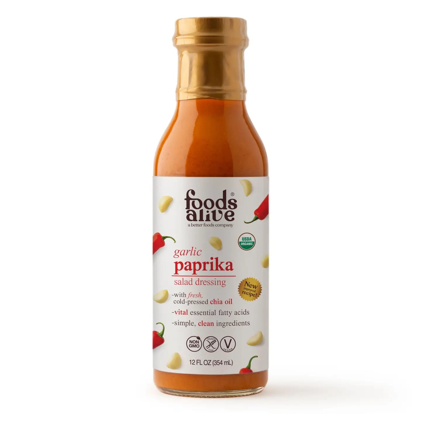 Garlic Paprika Salad Dressing - Organic 12 oz