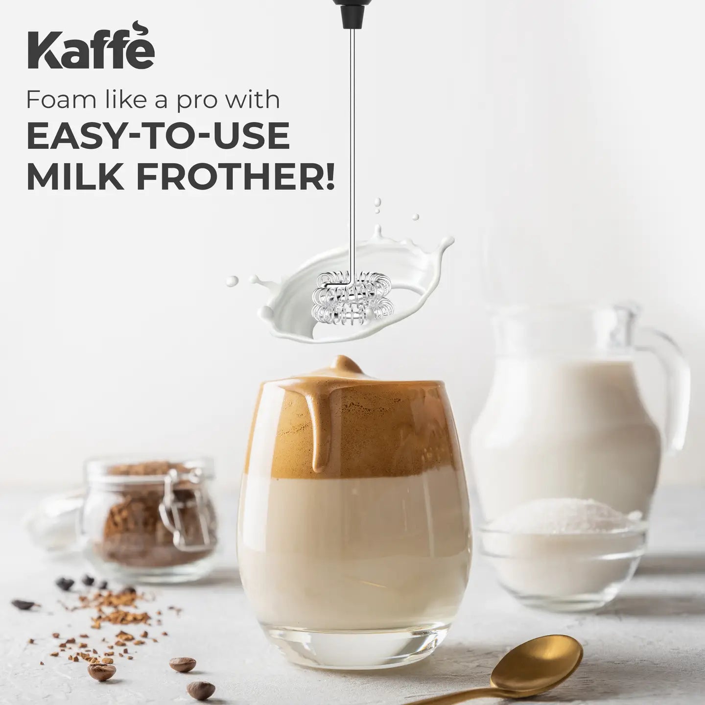 Frother - Handheld with Stand USB Rechargeable